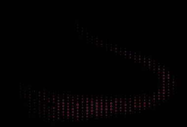 Altıgen şeklinde koyu pembe vektör şablonu. Renkli yüzeyde soyut altıgenlerin çizimi. Reklamınız için örnek kutusu, kitapçıklar.