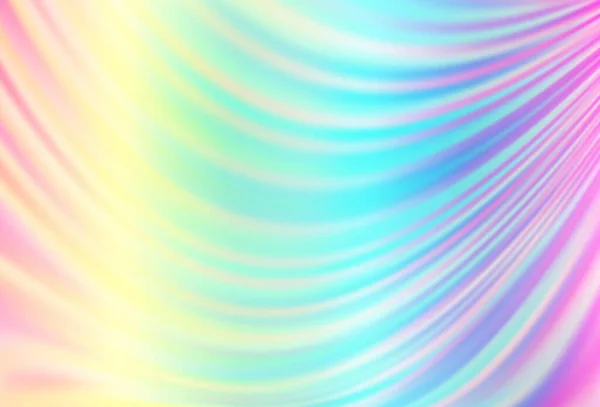 Ljus Flerfärgad Rainbow Vektor Bakgrund Med Flytande Former Skinnande Illustration — Stock vektor