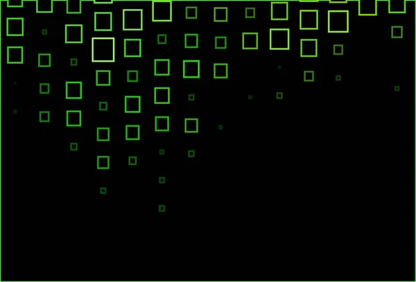 Темно Зеленая Векторная Текстура Прямоугольном Стиле Красивая Иллюстрация Прямоугольниками Квадратами — стоковый вектор