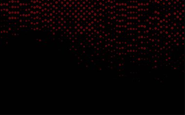 Kristallerle, dairelerle, karelerle vektör şablonu. Renkli noktaları, çizgileri, küpleri olan soyut çizimler. İş ilanları, broşürler, broşürler için desen