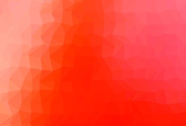 Açık kırmızı vektör çokgen yerleşimi.