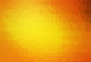 Açık Turuncu vektör üçgen şablonu.