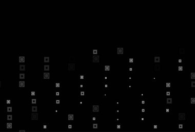 Koyu Gümüş, çizgileri ve daireleri olan gri vektör düzeni.