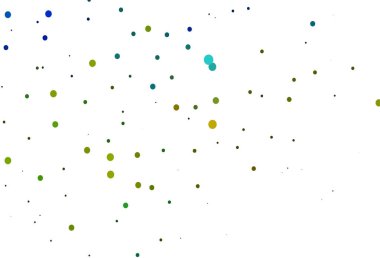 Açık Mavi, daire şekilli sarı vektör düzeni.