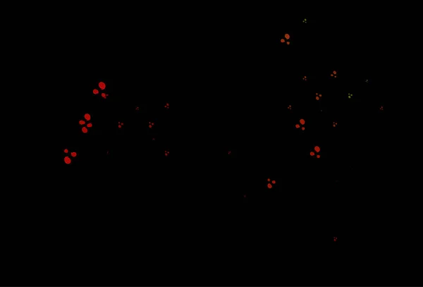 Темно Зеленый Красный Линиями Овалами — стоковый вектор