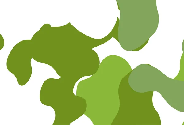 Rose Clair Fond Vectoriel Vert Avec Des Formes Abstraites — Image vectorielle