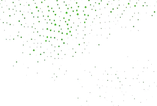 Ljusgrön Vektor Struktur Med Spelkort — Stock vektor