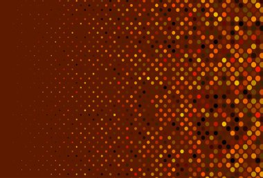 Daireli koyu turuncu vektör şablonu.