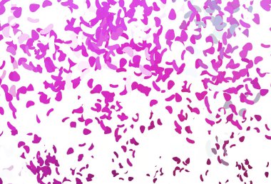 Kaotik şekilli açık pembe vektör deseni.