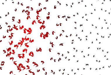 Kaotik şekilli açık kırmızı vektör deseni.