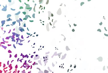 Rastgele biçimlerde açık renk, gökkuşağı vektör dokusu.