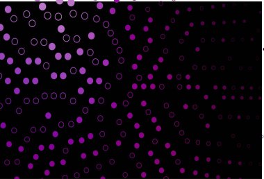 Küreli koyu mor vektör deseni.