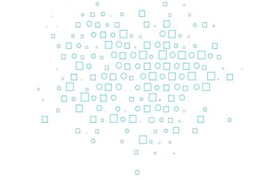 Açık mavi, noktalı yeşil vektör şablonu, dikdörtgenler. Daireleri olan renkli bir eğim, soyut arkaplanda dikdörtgenler. Marka kitabın için tamamen yeni bir şablon.