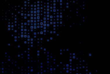 Koyu mavi vektör dokusu dikdörtgen biçiminde. Soyut stil ve dikdörtgenlerle dekoratif tasarım. Web siteleri için şablon kullanılabilir.