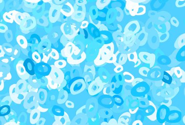 Açık Mavi, kabarcıklı yeşil vektör arkaplanı.