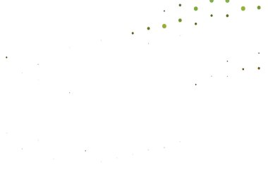 Açık yeşil, diskleri olan sarı vektör dokusu. Doğa tarzında renkli baloncuklu soyut illüstrasyon. İş reklamları için tasarım.