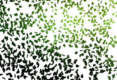 Açık Yeşil, Memphis şekilli sarı vektör şablonu.