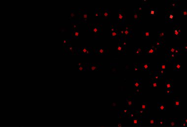 Çizgiler, daireler ve eşkenar dörtgenli koyu kırmızı vektör arkaplanı.