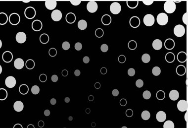 Koyu Gümüş, baloncuklu gri vektör arkaplanı.