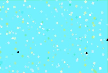 Açık Yeşil, daireli, çizgili, dikdörtgenli sarı vektör düzeni.