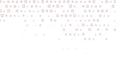 Açık Turuncu vektör arkaplanı, noktalı, noktalı, küplü. Daireleri olan renkli bir illüstrasyon, doğa tarzında kareler. Marka kitabınız için şablon.