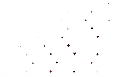 Kart elemanlarıyla Açık Kırmızı vektör düzeni.