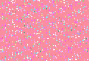 Açık Çokrenkli, iskambil kağıtlı Gökkuşağı vektör dokusu.