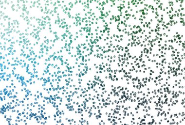 Açık Mavi, daireli yeşil vektör şablonu.