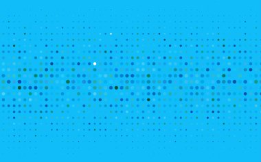 Kristallerle, dairelerle, karelerle vektör şablonu. Renkli noktaları, çizgileri, küpleri olan soyut çizimler. İş ilanları, broşürler, broşürler için desen