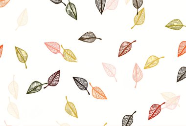 Açık yeşil, kırmızı vektör el boyaması şablon.