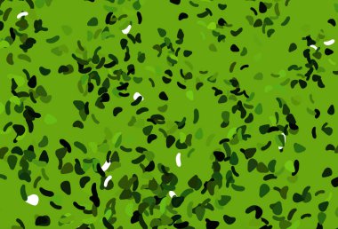 Soyut şekilli açık yeşil vektör arkaplanı.