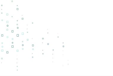 Kristaller ve dikdörtgenlerle hafif BLUE vektör deseni.