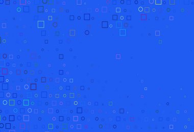 Işık Çokrenkli, Gökkuşağı vektör arkaplanı daireler, dikdörtgenler.