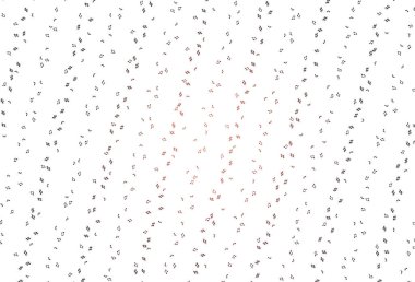 Müzik notalarıyla Açık Kırmızı Vektör dokusu.