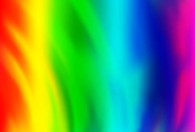 Hafif Çokrenkli, lav şekilli Gökkuşağı vektör şablonu. Bulanık geometrik örnek ve eğimli kabarcıklar. İş tasarımınız için mermer biçimi.