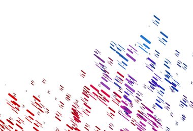 Açık Mavi, düz çizgileri olan kırmızı vektör düzeni.