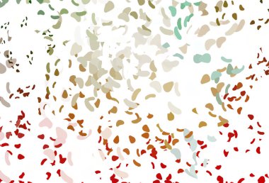 Açık yeşil, kaotik şekilli kırmızı vektör deseni.