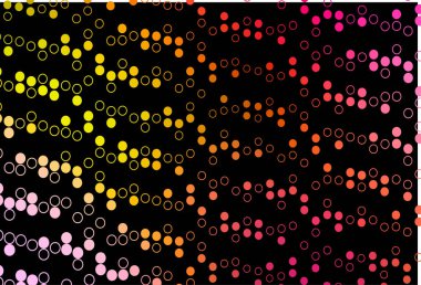 Koyu kırmızı, küreli sarı vektör deseni.