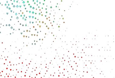 Kart işaretli Açık Yeşil, Kırmızı vektör arkaplanı.