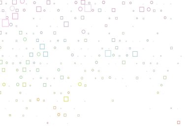 Açık Çokrenkli, lekeli Gökkuşağı vektör şablonu, dikdörtgen.