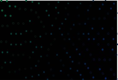 Noktalı koyu mavi vektör arkaplanı.