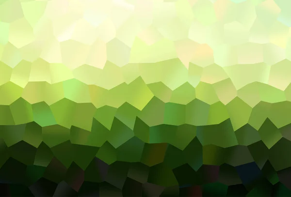 Texture Vectorielle Vert Foncé Avec Hexagones Colorés — Image vectorielle