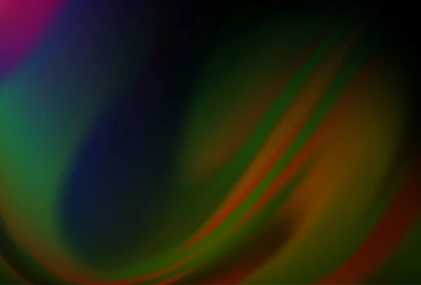 Dark Multicolor Rainbow Vector Kleurrijke Wazige Achtergrond — Stockvector