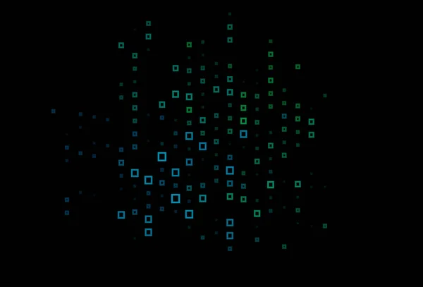 Tmavě Modrá Zelené Vektorové Uspořádání Čarami Obdélníky — Stockový vektor