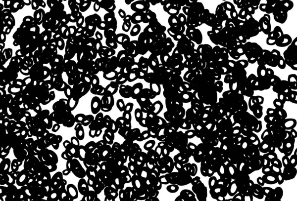 Schwarz Weißes Vektorlayout Mit Kreisformen — Stockvektor