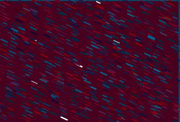 Hellblaue Rote Vektortextur Mit Bunten Linien — Stockvektor