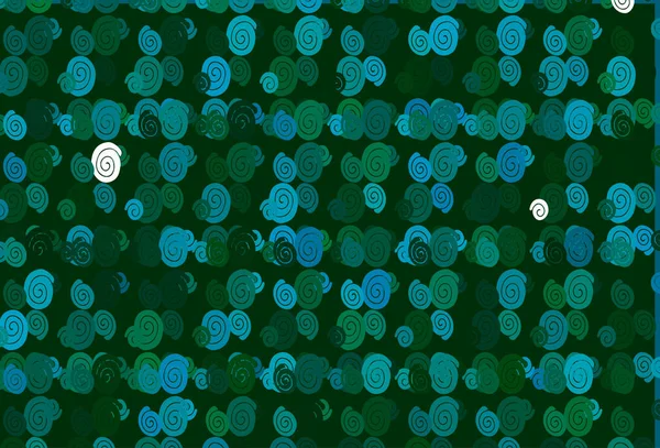 Bleu Clair Motif Vectoriel Vert Avec Des Formes Lampe — Image vectorielle