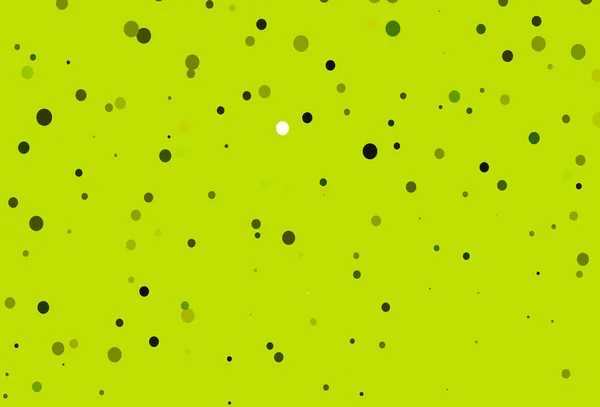 Vert Clair Couverture Vectorielle Jaune Avec Taches — Image vectorielle