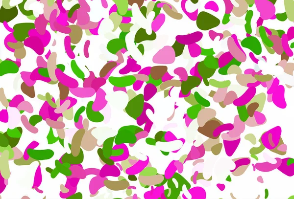 Modèle Vectoriel Rose Clair Vert Avec Des Formes Memphis — Image vectorielle