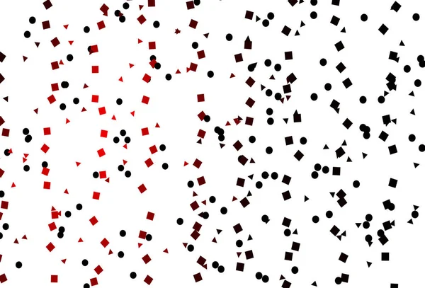 Modèle Vectoriel Rouge Clair Dans Style Polygonal Avec Des Cercles — Image vectorielle